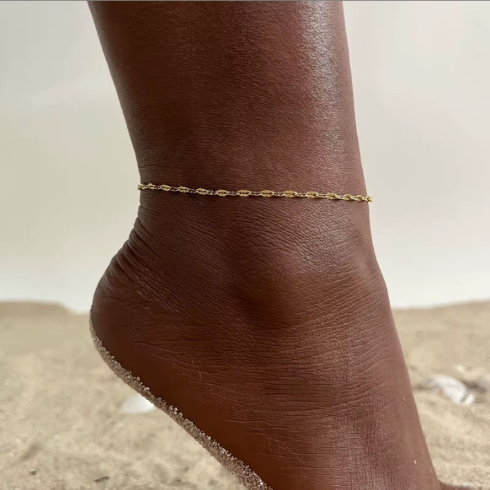 Gold Singapore Chain Anklet