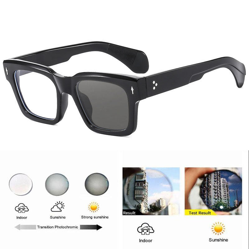 Photochromic Square Frame Glasses – Transition Lens Eyewear