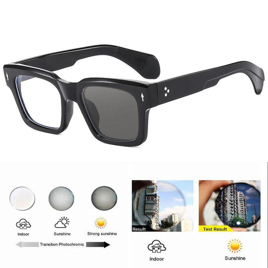 Photochromic Square Frame Glasses – Transition Lens Eyewear