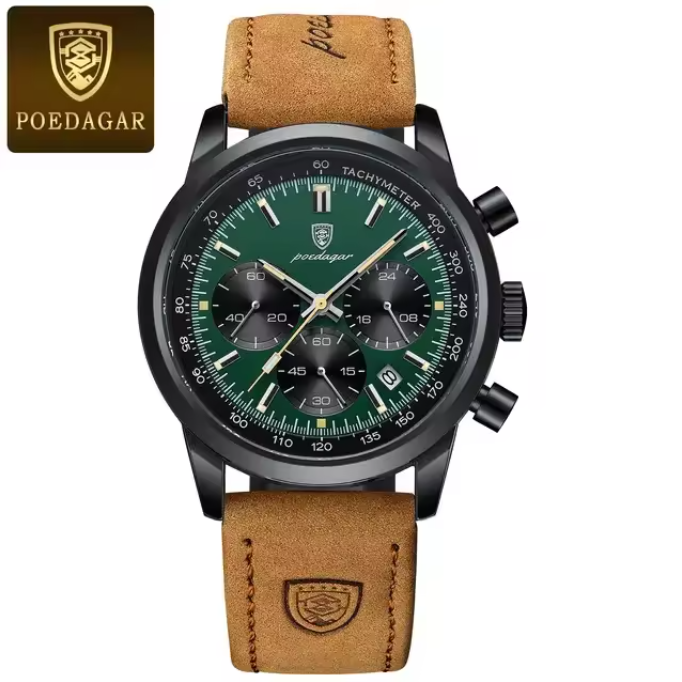 POEDAGAR Chronograph Watch