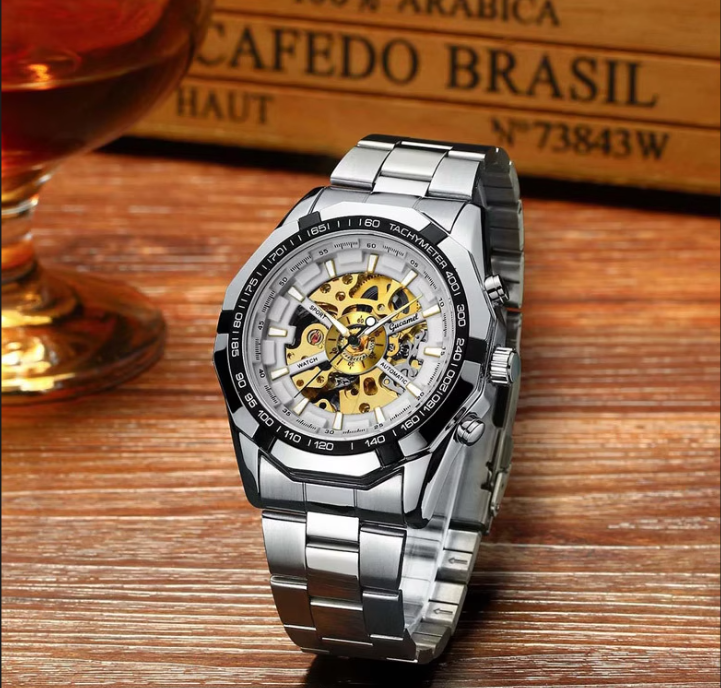 Skeleton Automatic Sport Watch
