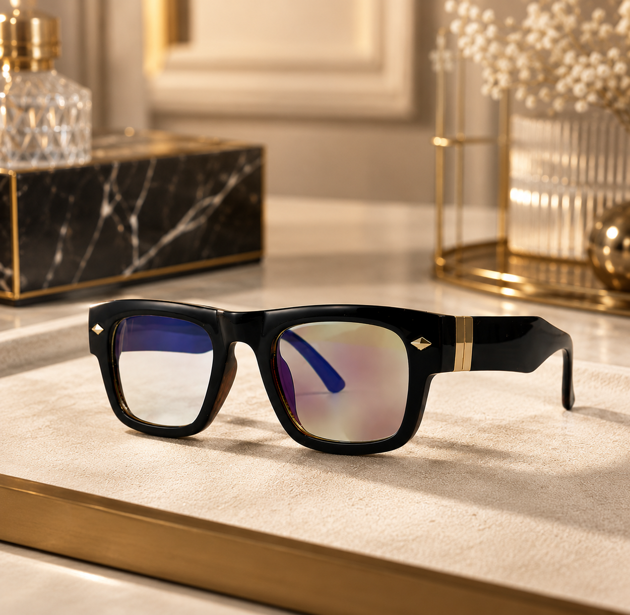 Retro Steampunk Square Photochromic Sunglasses