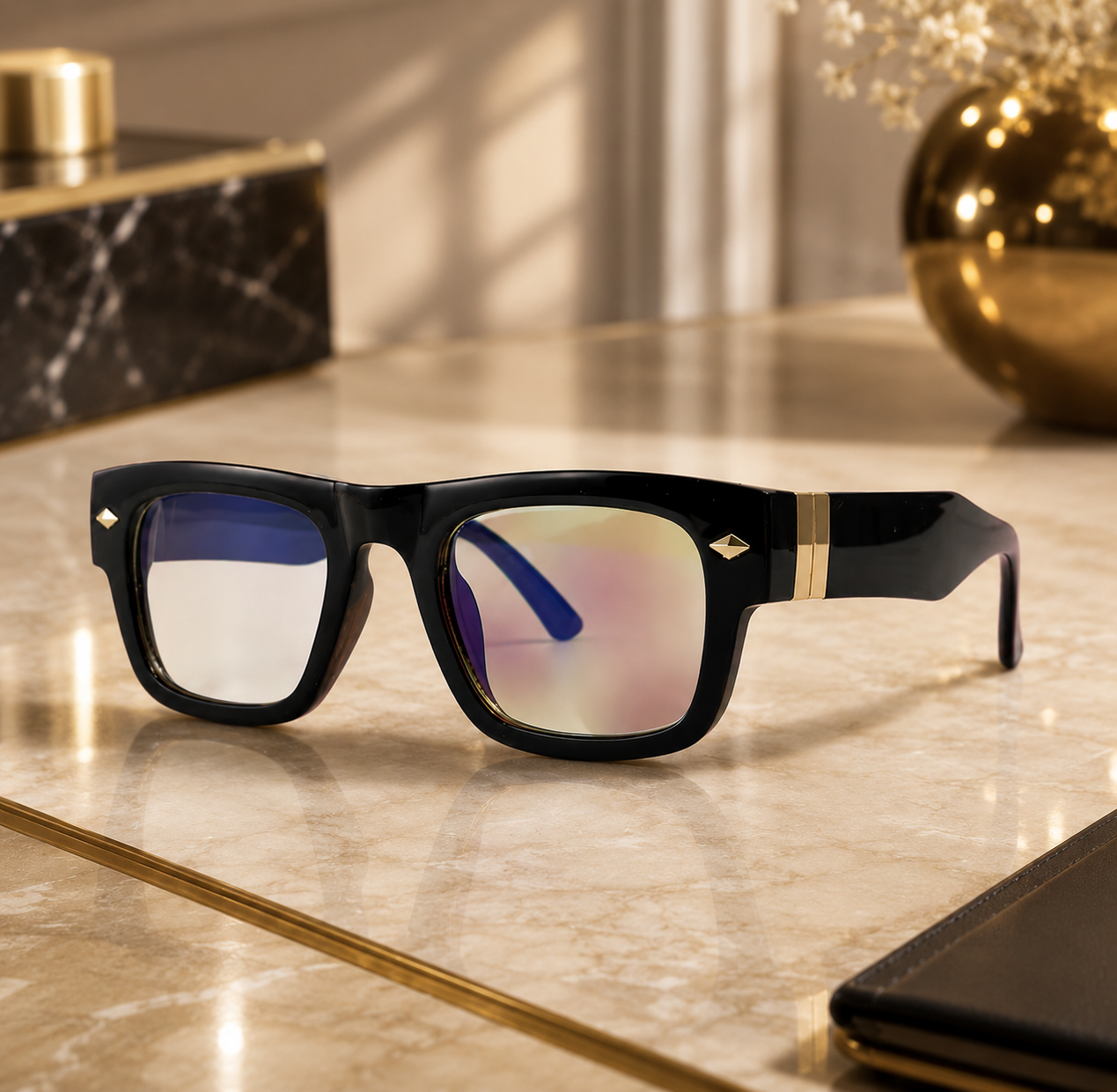 Retro Steampunk Square Photochromic Sunglasses