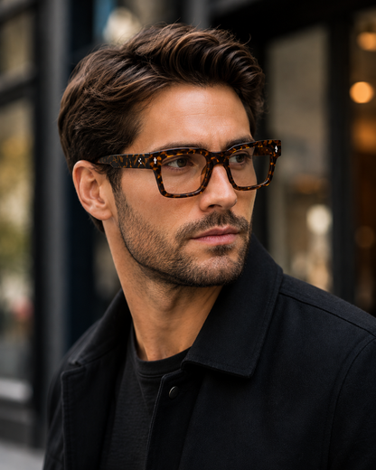 Photochromic Square Frame Glasses – Transition Lens Eyewear