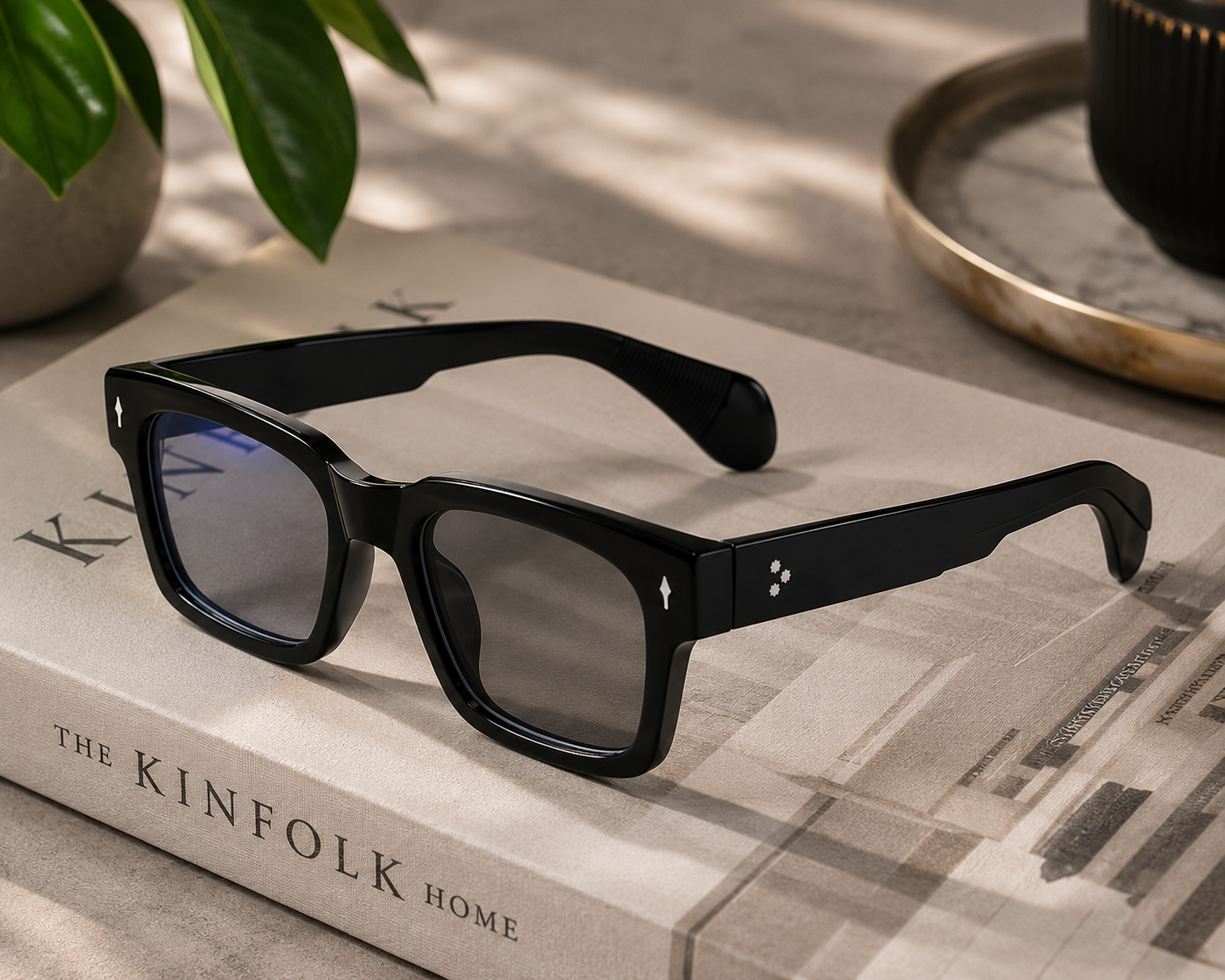 Photochromic Square Frame Glasses – Transition Lens Eyewear