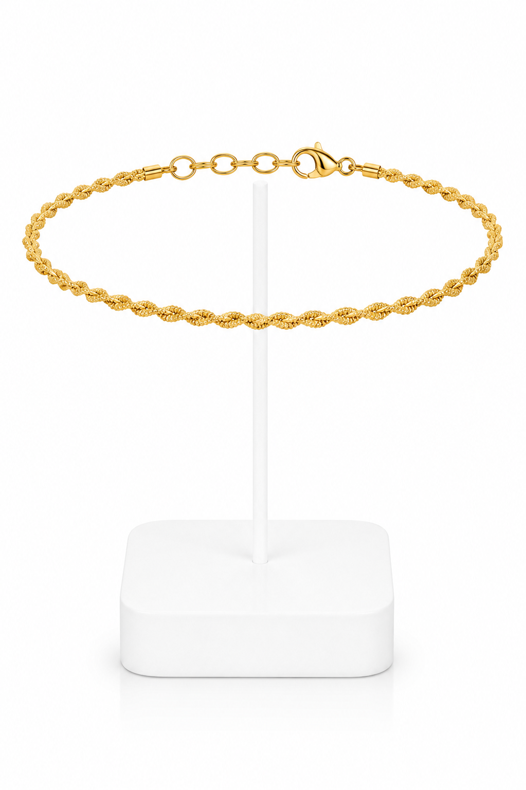 Gold Twisted Rope Chain Anklet