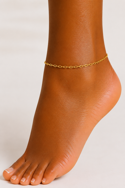 Gold Singapore Chain Anklet