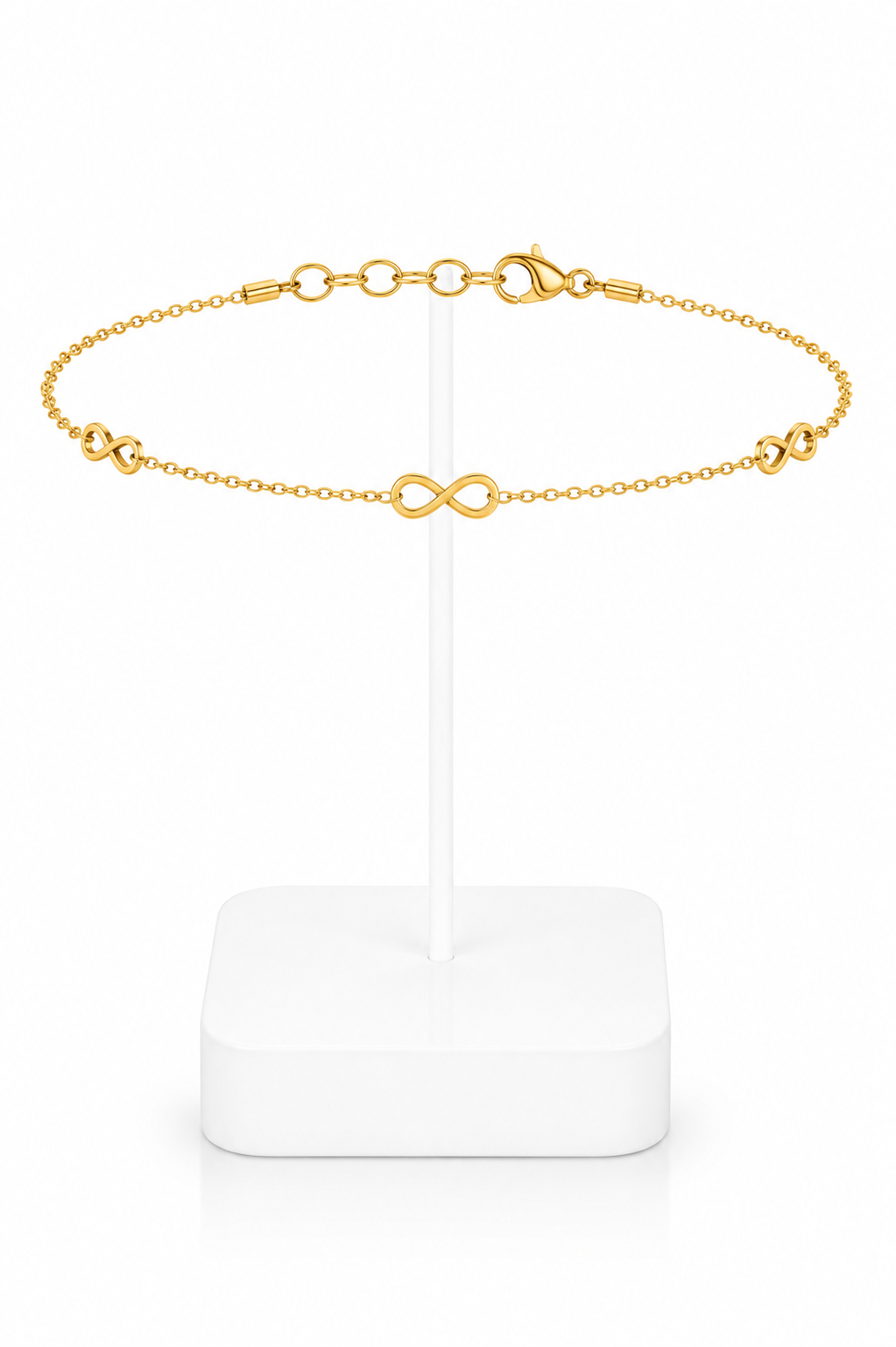 Gold Infinity Symbol Chain Anklet