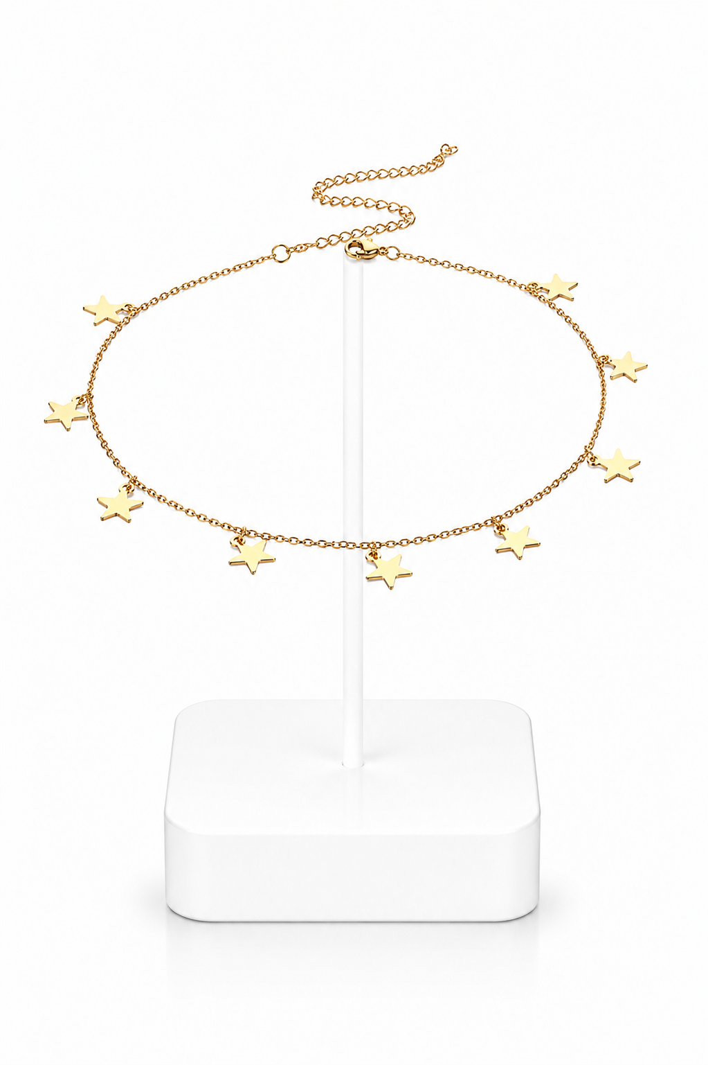 Gold Star Charm Chain Anklet