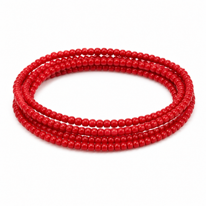 Colorful African Seed Waist Bead Chain – Layered Belly Jewelry for Women