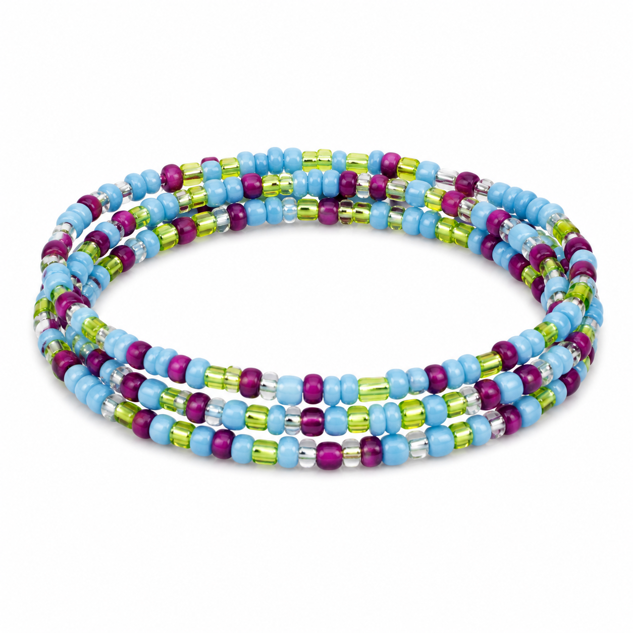 Colorful African Seed Waist Bead Chain – Layered Belly Jewelry for Women