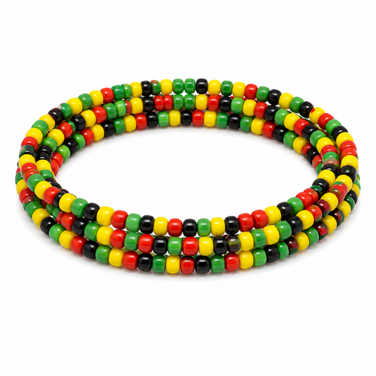 Layered African Seed Waist Bead Chain Set – Multi-Strand Belly Jewelry for Women