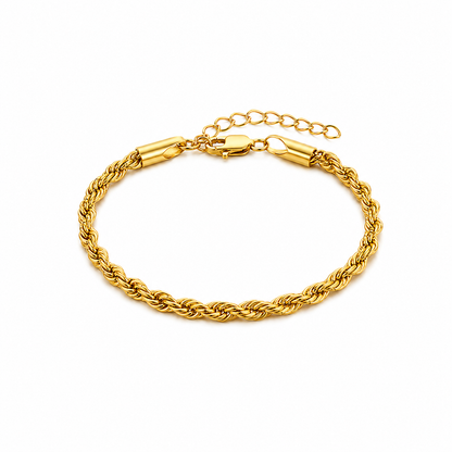 Gold Rope Chain Bracelet