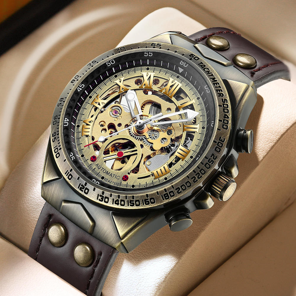 FNGEEN Skeleton Automatic Watch