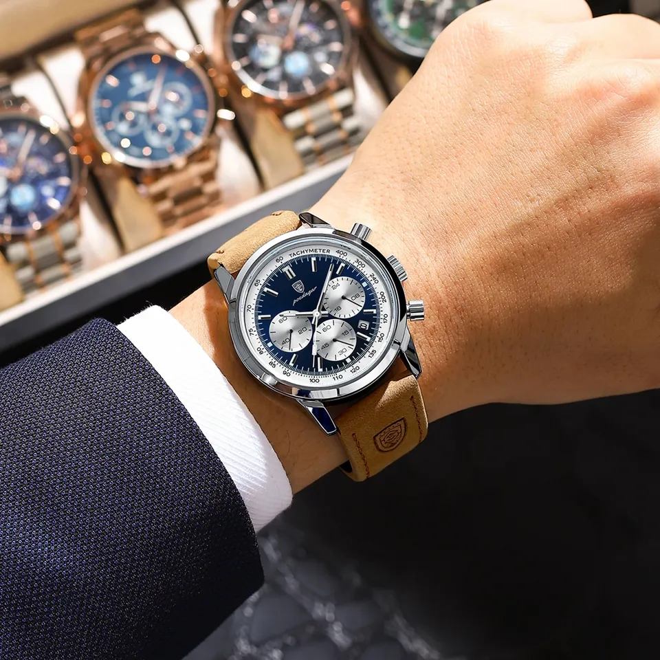 POEDAGAR Chronograph Watch