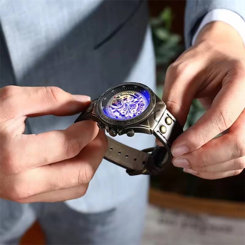FNGEEN Skeleton Automatic Watch