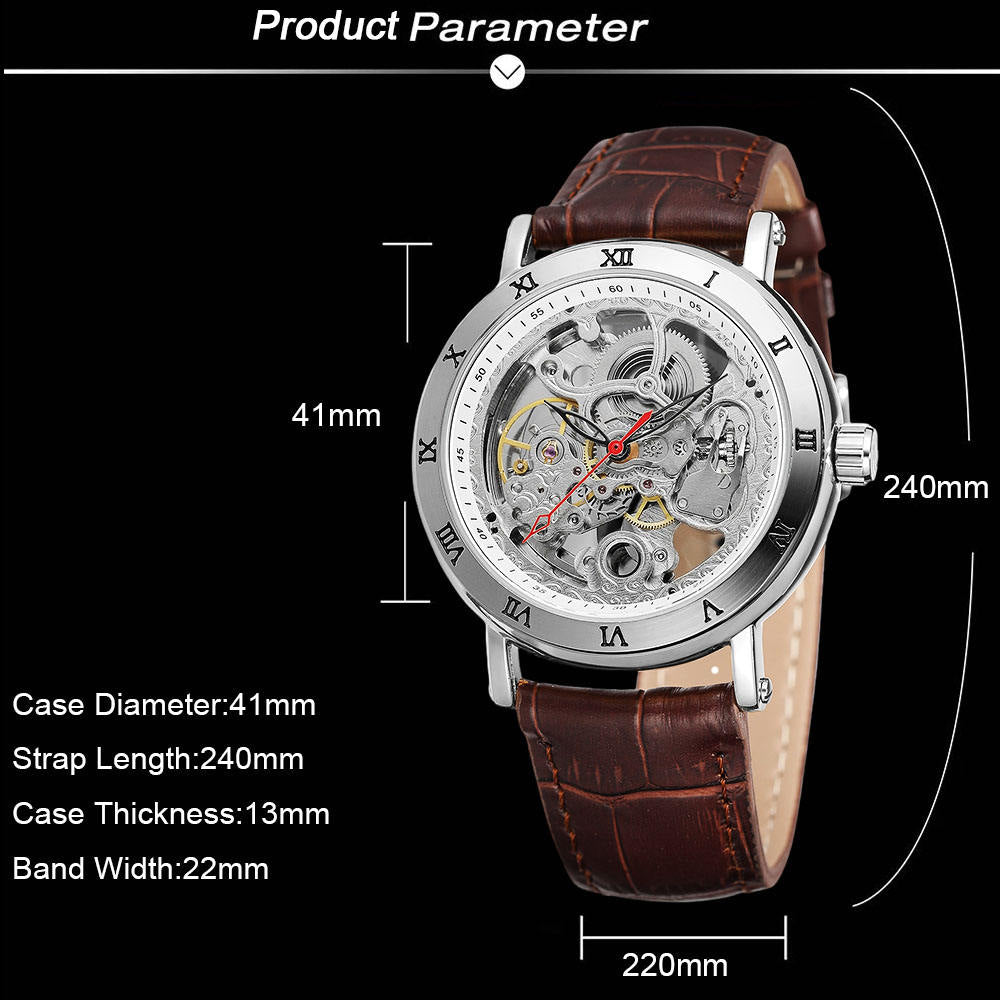 FORSINING Skeleton Automatic Watch