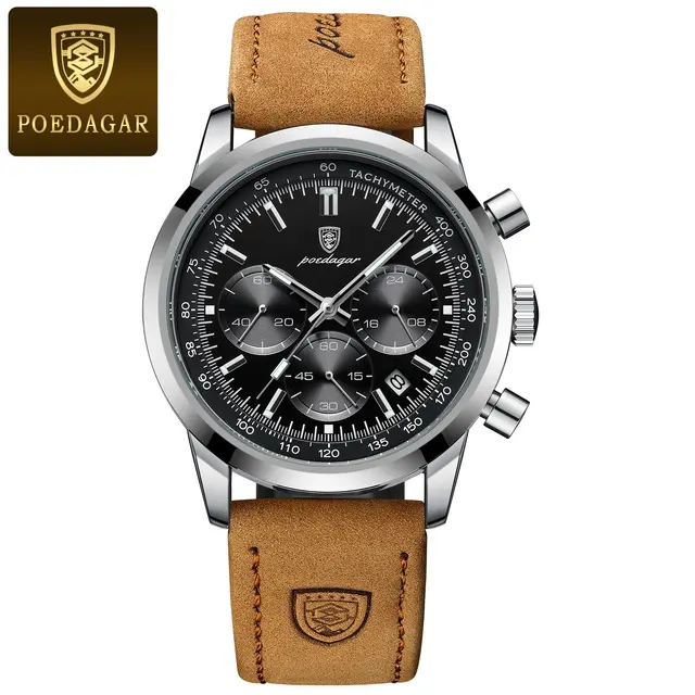 POEDAGAR Chronograph Watch