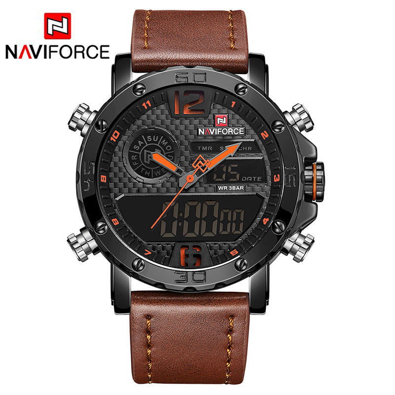 Naviforce Dual Display Sport Watch – Men's Military Tactical Timepiece