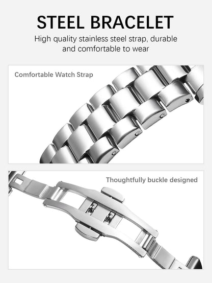 RICECGO Ice Blue Quartz Watch