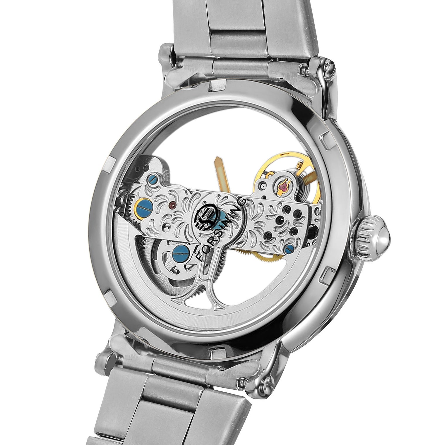 FORSINING Black Skeleton Automatic Watch