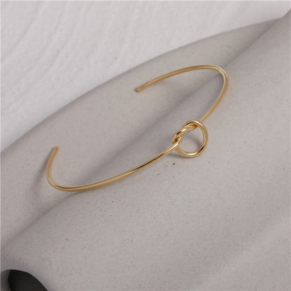 Gold Knot Cuff Bangle