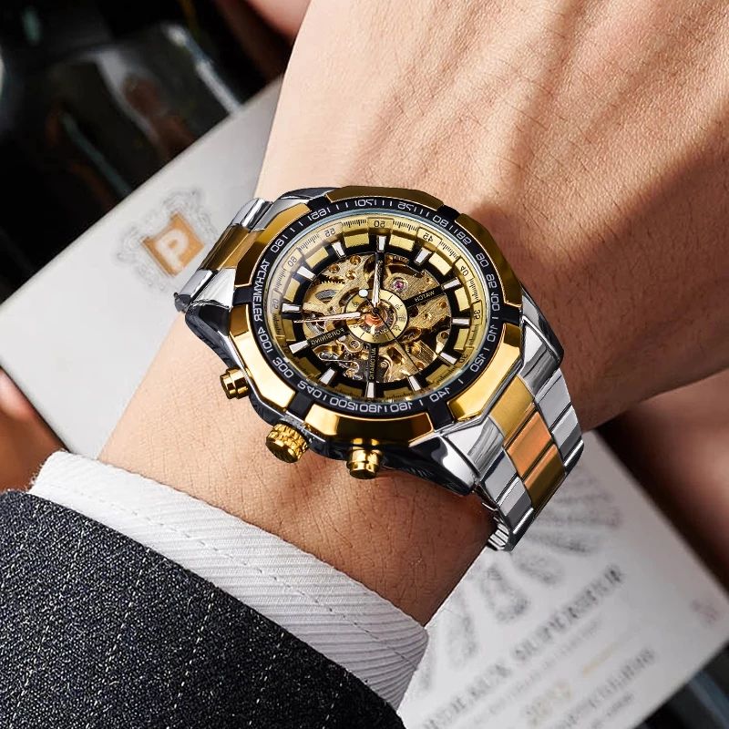 Skeleton Automatic Sport Watch
