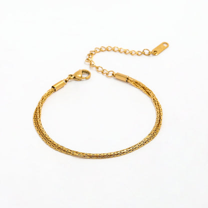 Triple Snake Chain Bracelet