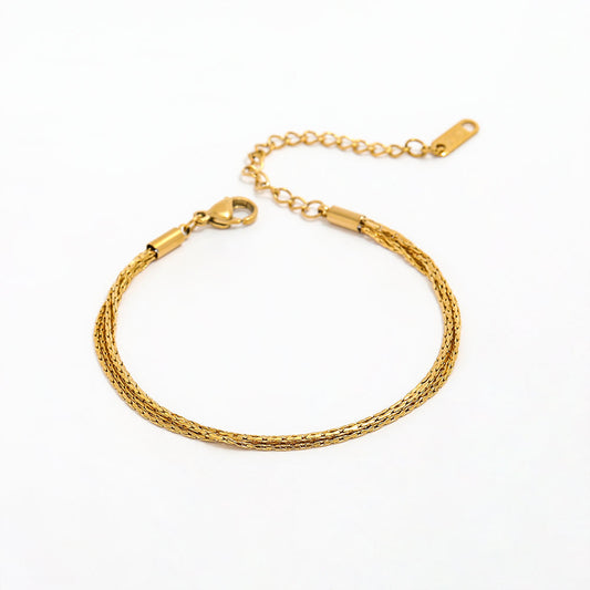 Triple Snake Chain Bracelet