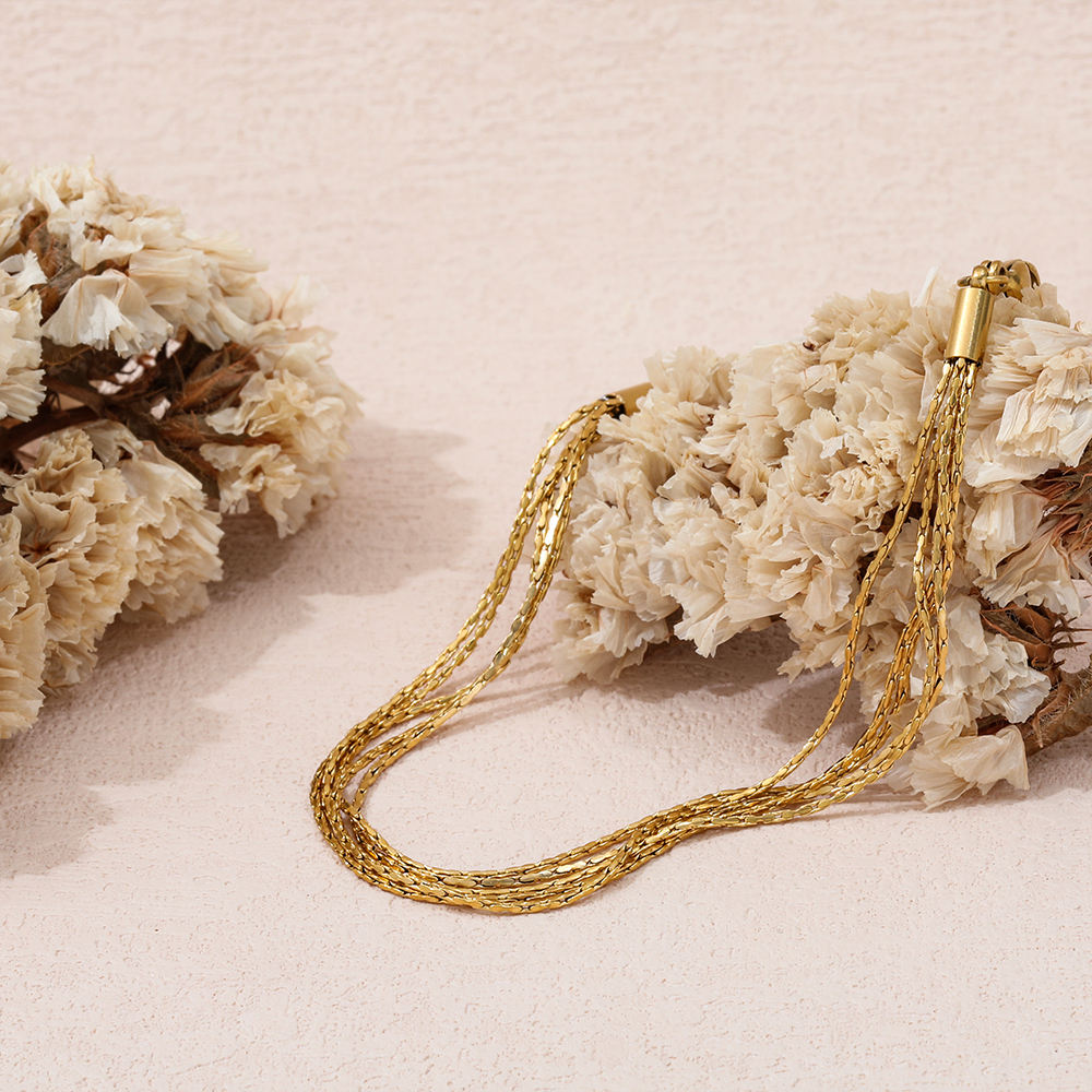 Triple Snake Chain Bracelet