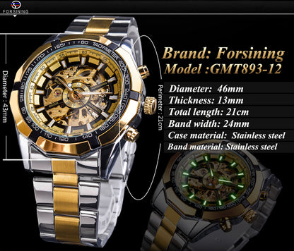 Skeleton Automatic Sport Watch