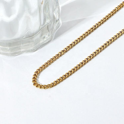 Gold Cuban Link Chain Anklet