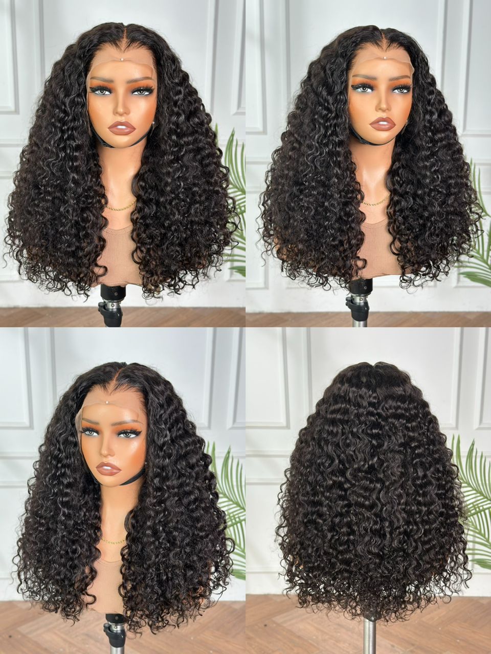 Perruque bouclée sans colle Myluxe HLH Luxe Precision Hairline - 51 cm