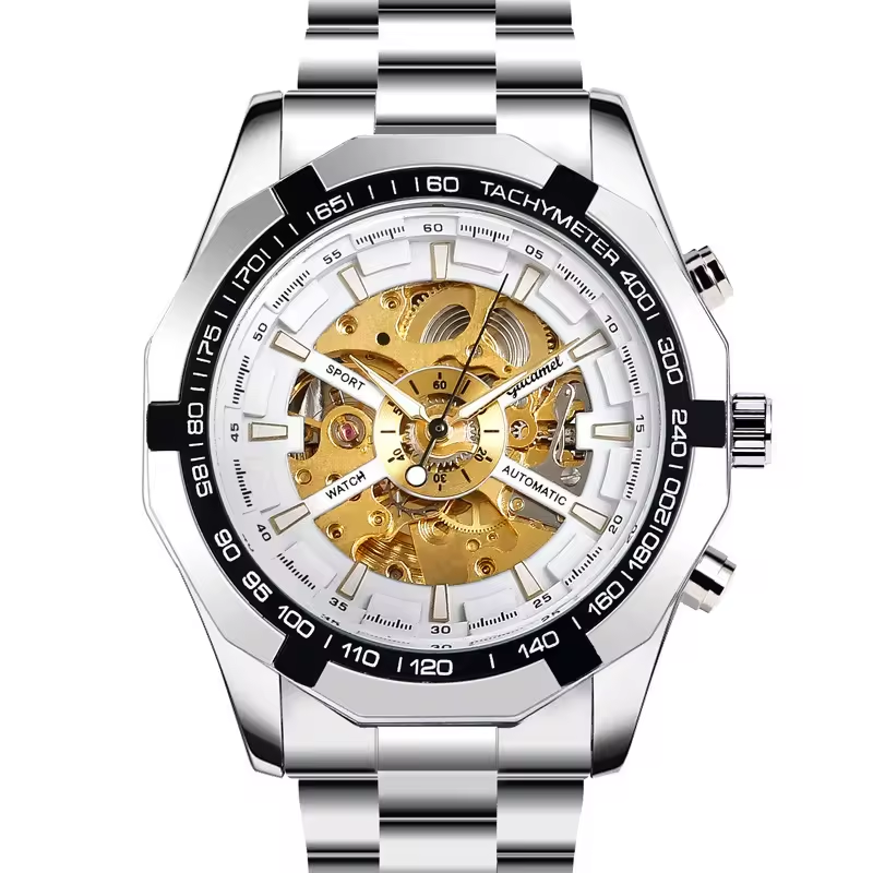 Skeleton Automatic Sport Watch