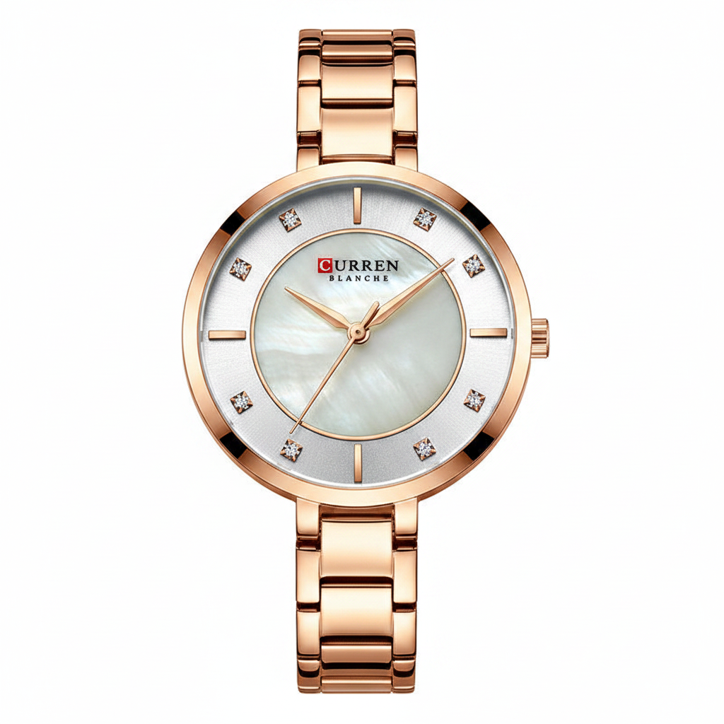 Curren Blanche Rose Gold – White Background
