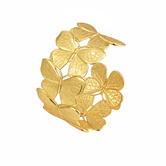 Gold Butterfly Cuff – Clean No Text