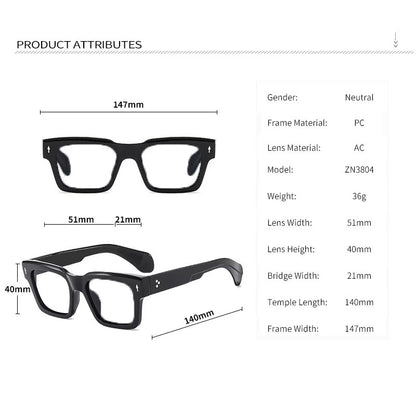 Photochromic Square Frame Glasses – Transition Lens Eyewear