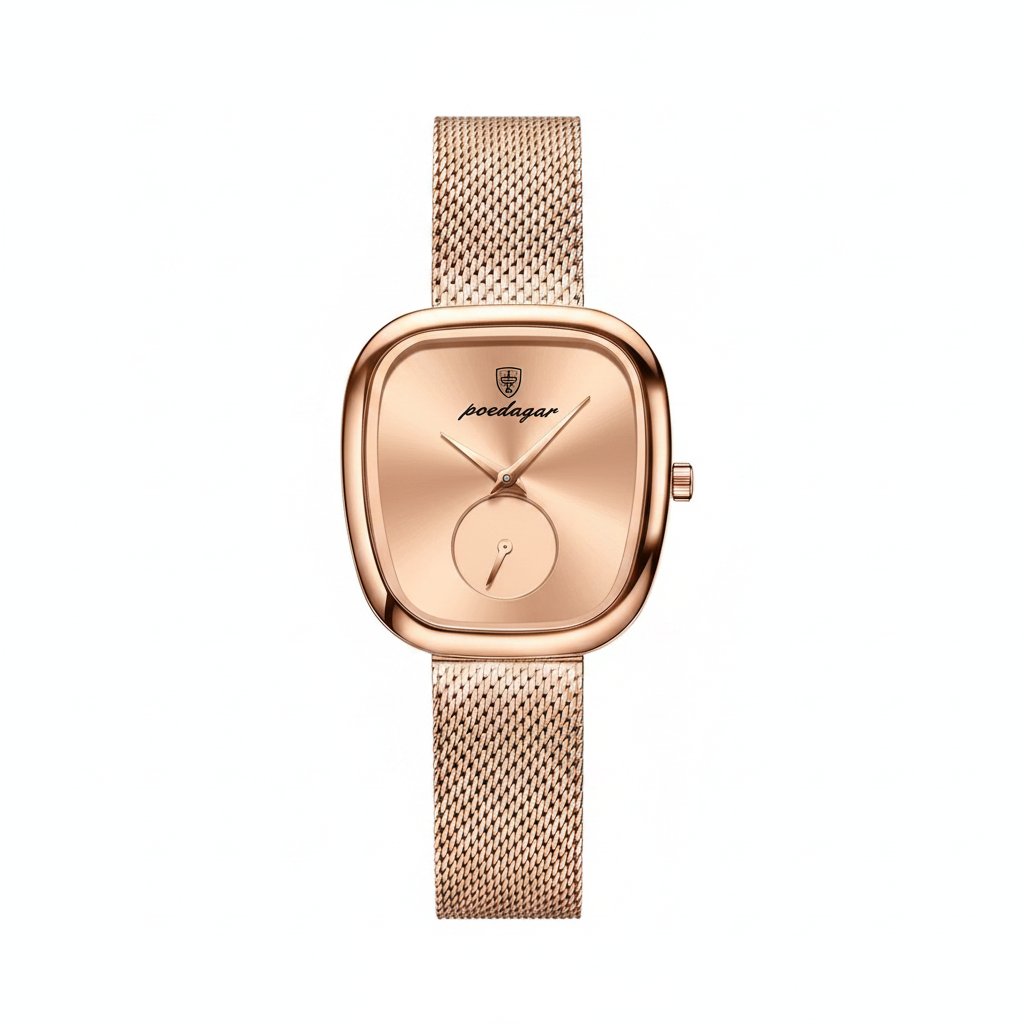 Poedagar Rose Gold Watch – White Background