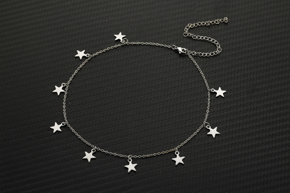 Gold Star Charm Chain Anklet